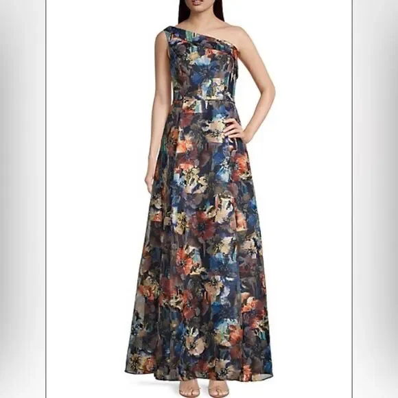 Aidan Mattox
One-Shoulder Floral Ball Gown - Picture 3 of 8